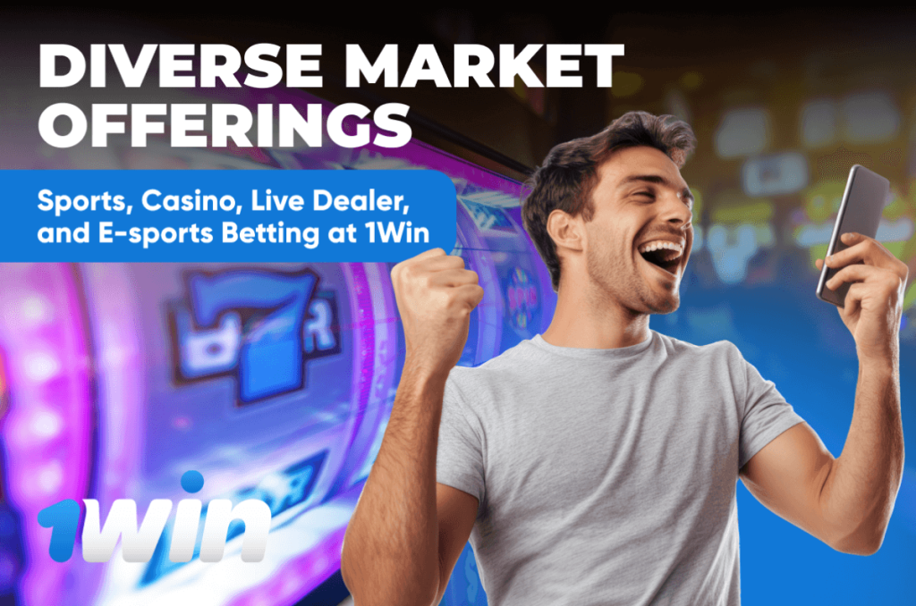 Diverse Market Offerings: Sports, Casino, Live Dealer, and E-sports Betting at 1Win